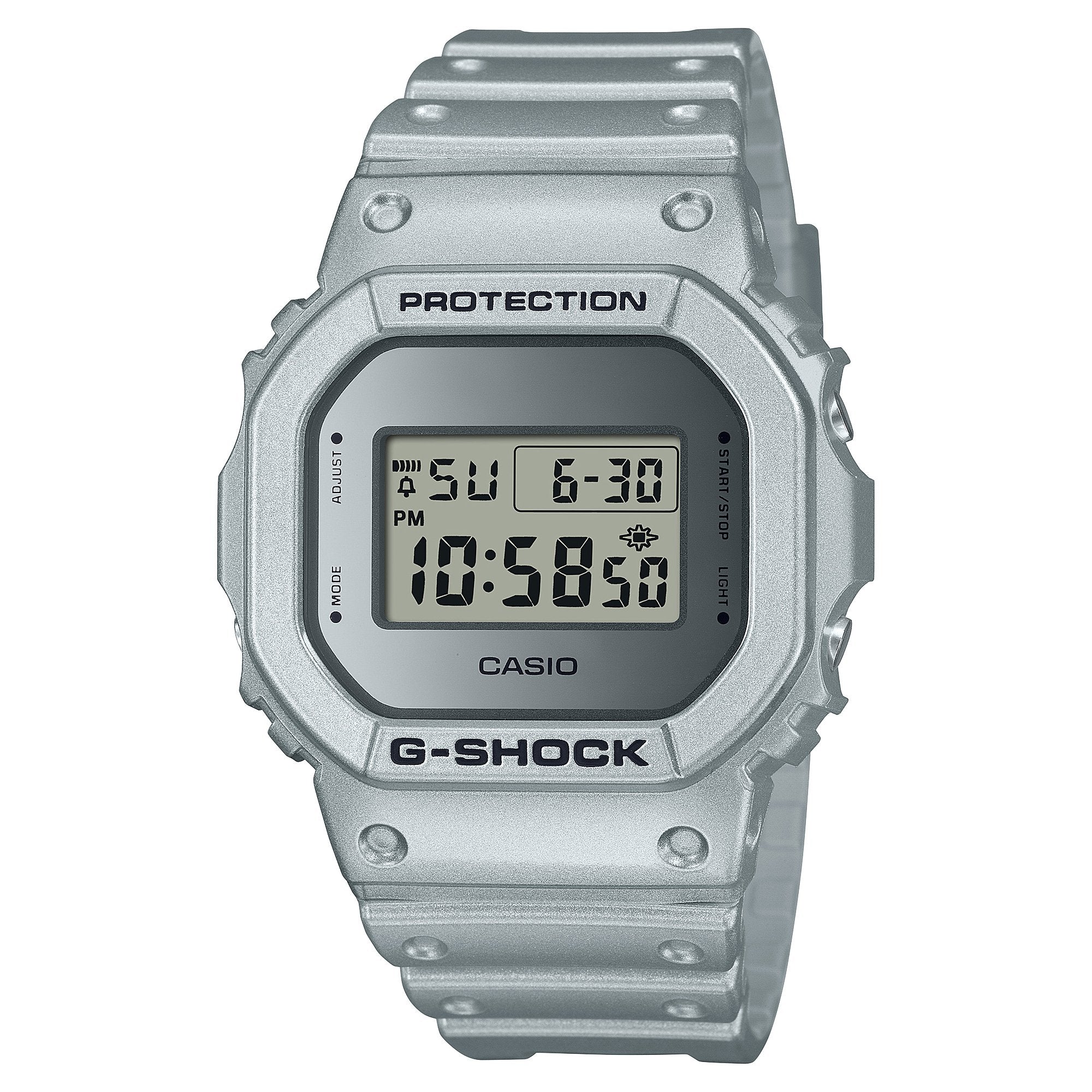 G-SHOCK DW5600FF-8D Silver Resin Band Digital Watch