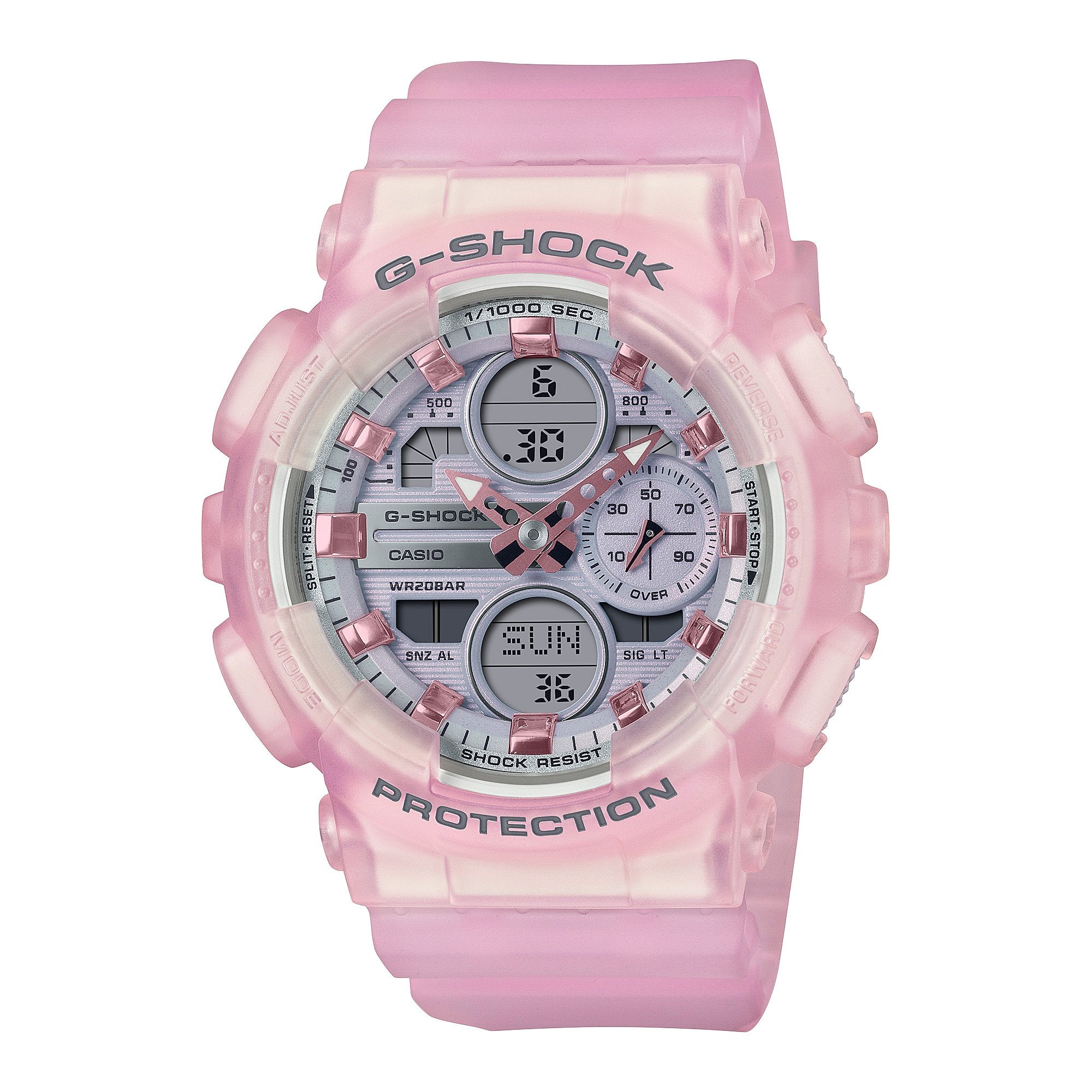 Pink g 2024 shock watch