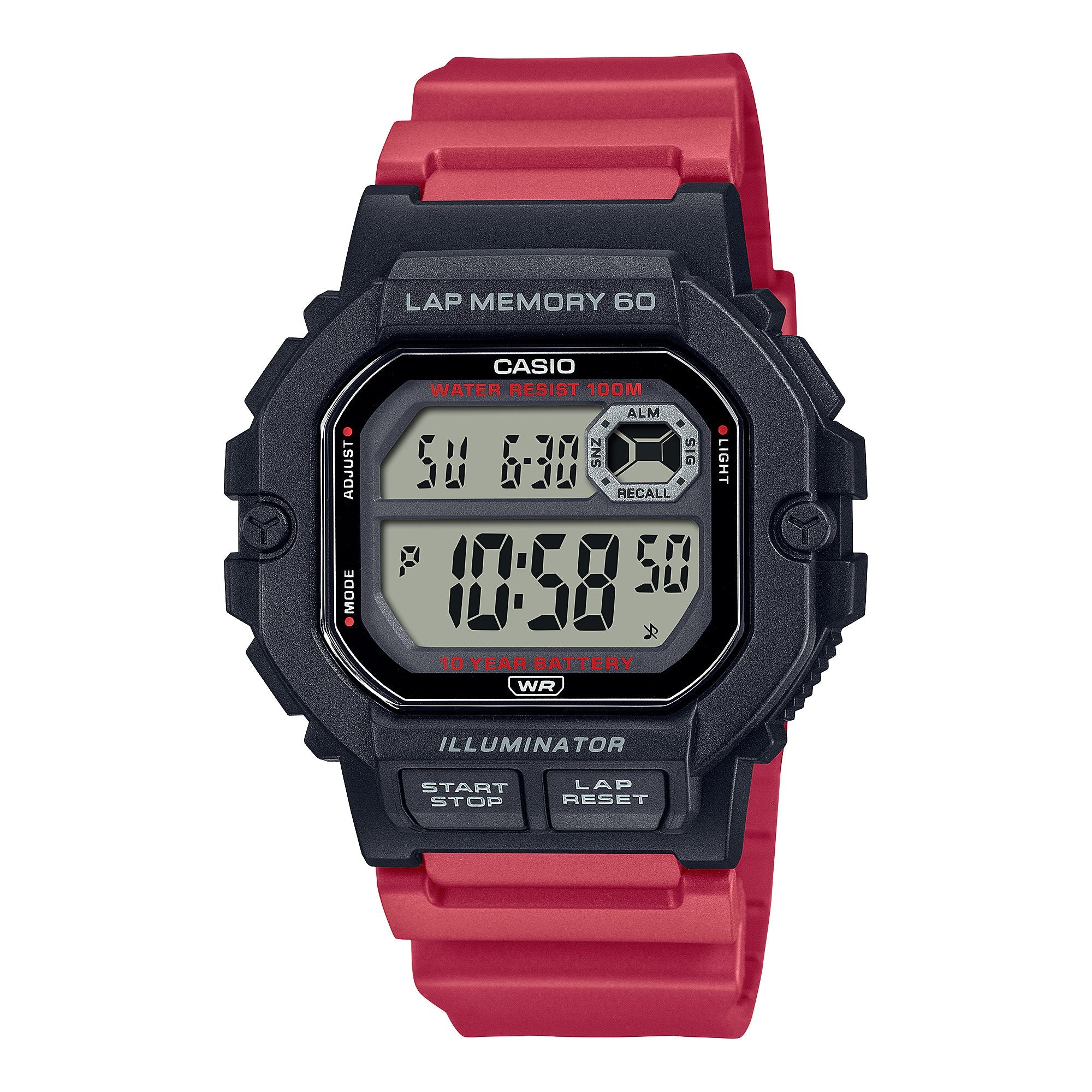 Casio Sports Dual Time Digital Watch W-737H-1AV