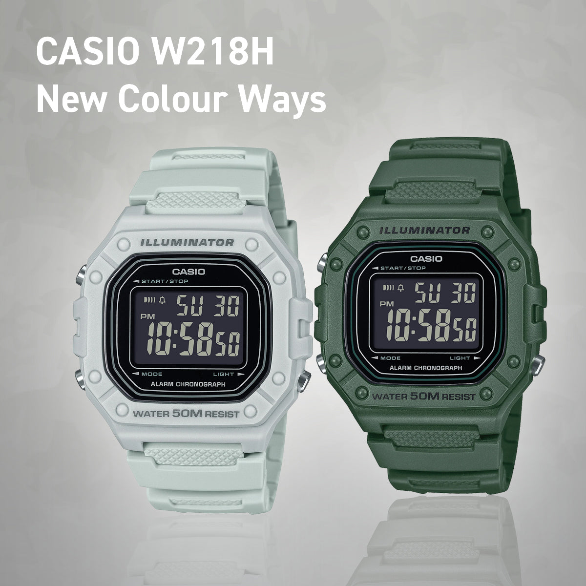 W218H Goes Bold: New Colour Ways for a CASIO Essential
