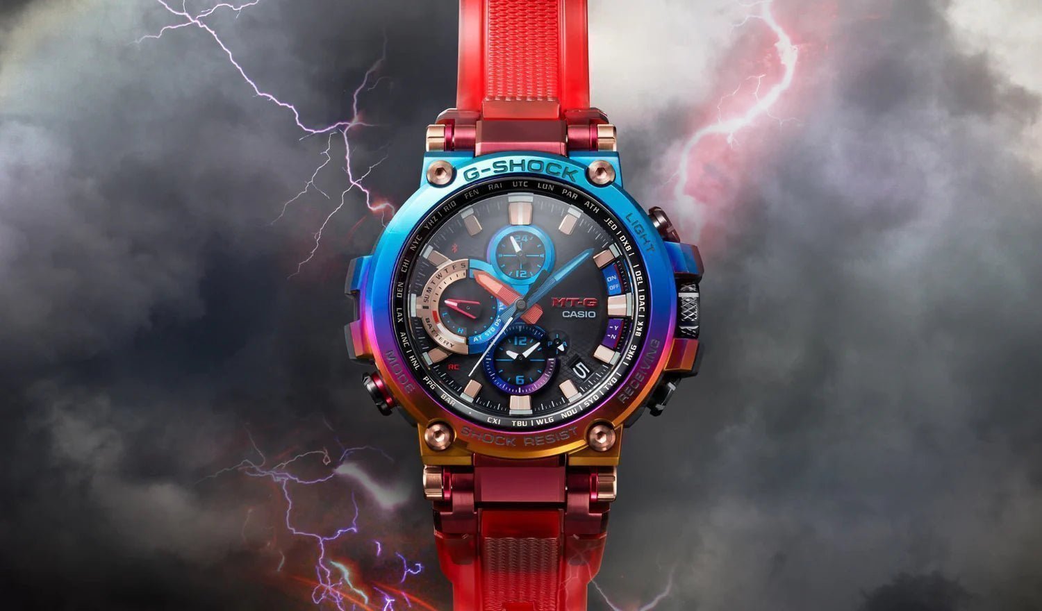 G-Shock Limited Edition MT-G Volcanic Lightning MTG-B1000VL-4A - CASIO Australia