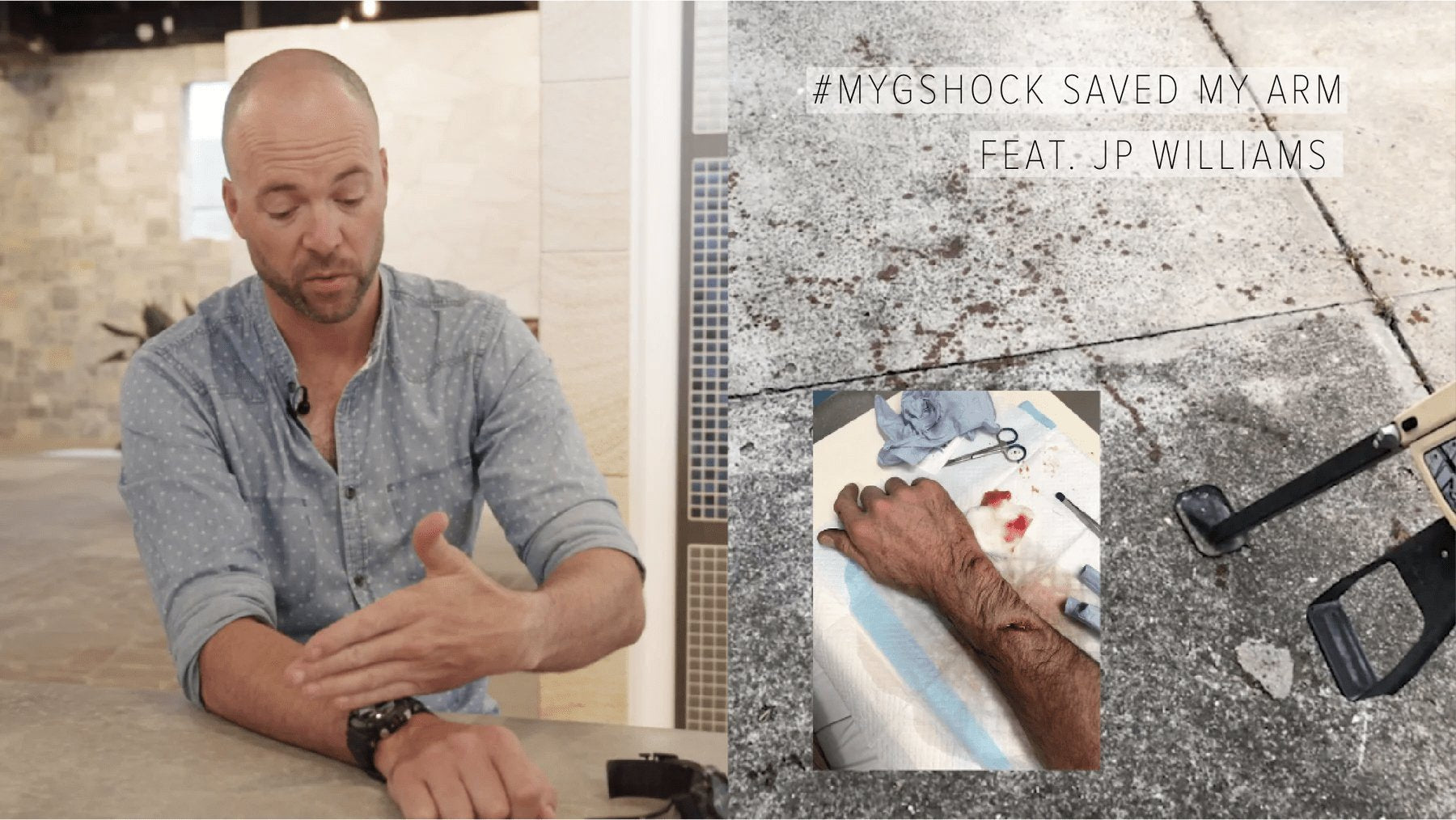 #MYGSHOCK SAVED MY ARM Feat. JP Williams - CASIO Australia