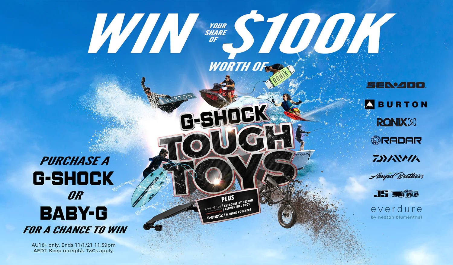 OVER $100,000 WORTH OF PRIZES TO WIN! The G-SHOCK Tough Toys Comp is here! - CASIO Australia