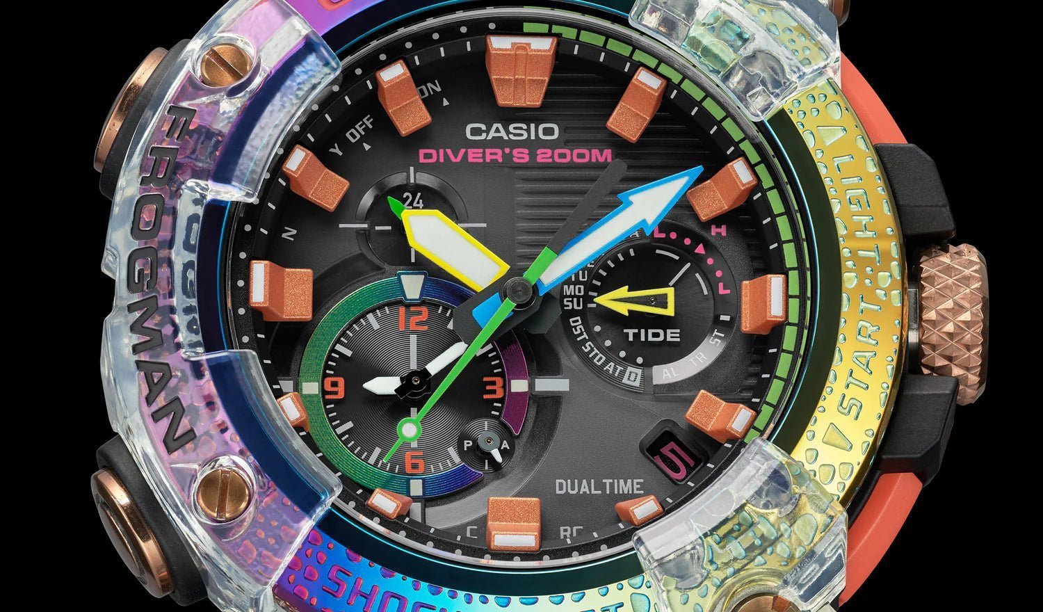 The First Limited Edition G-Shock Borneo Rainbow Frogman - the GWFA1000BRT-1A - CASIO Australia