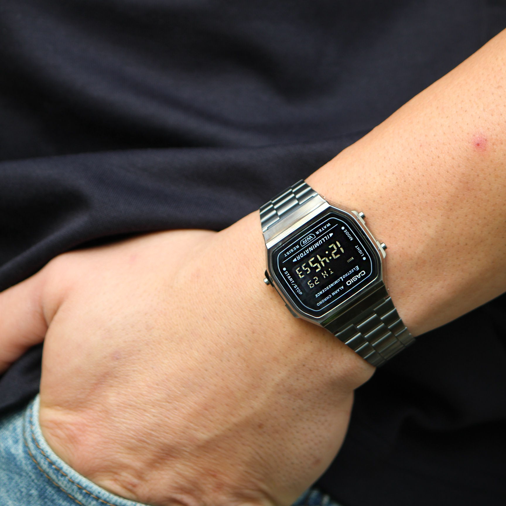 CASIO VINTAGE-A168WGG-1B-Watches-CASIO Australia