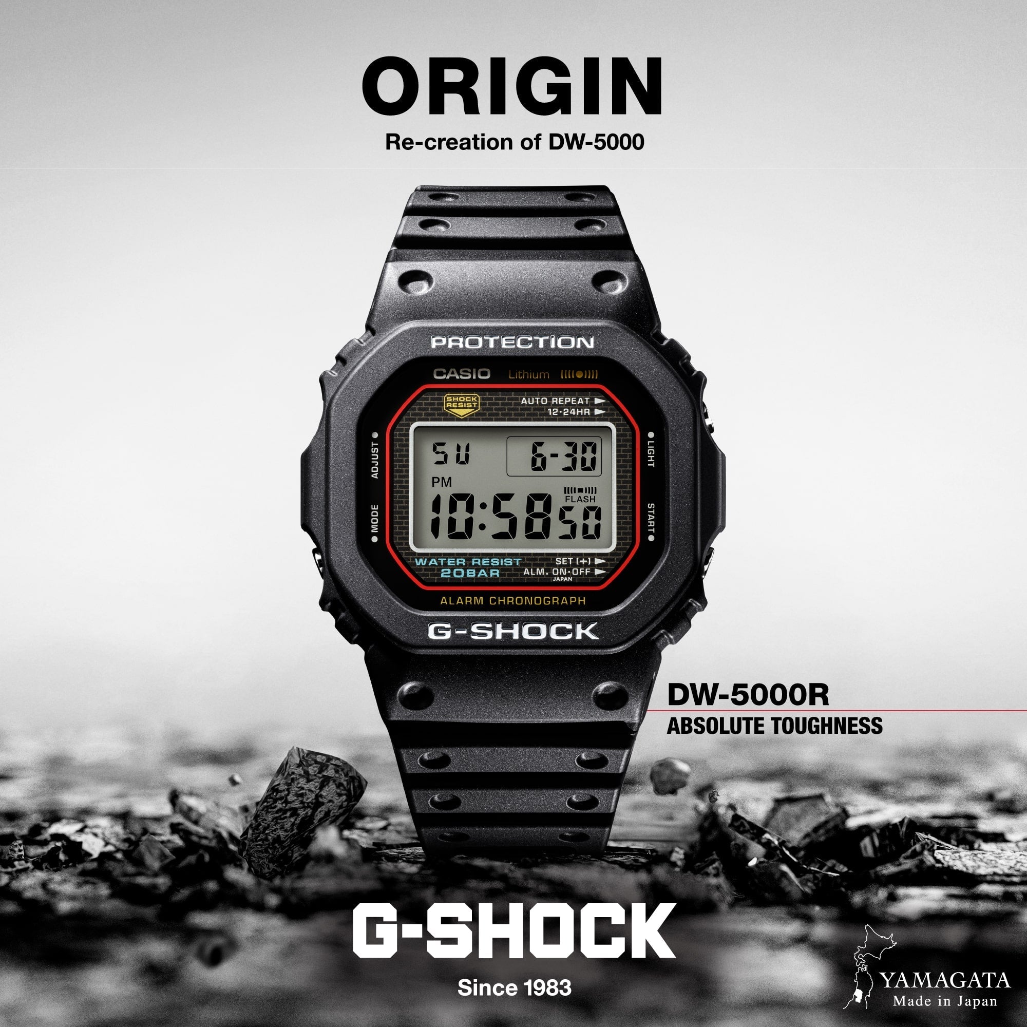 G - SHOCK - DW5000R - 1A - CASIO Australia