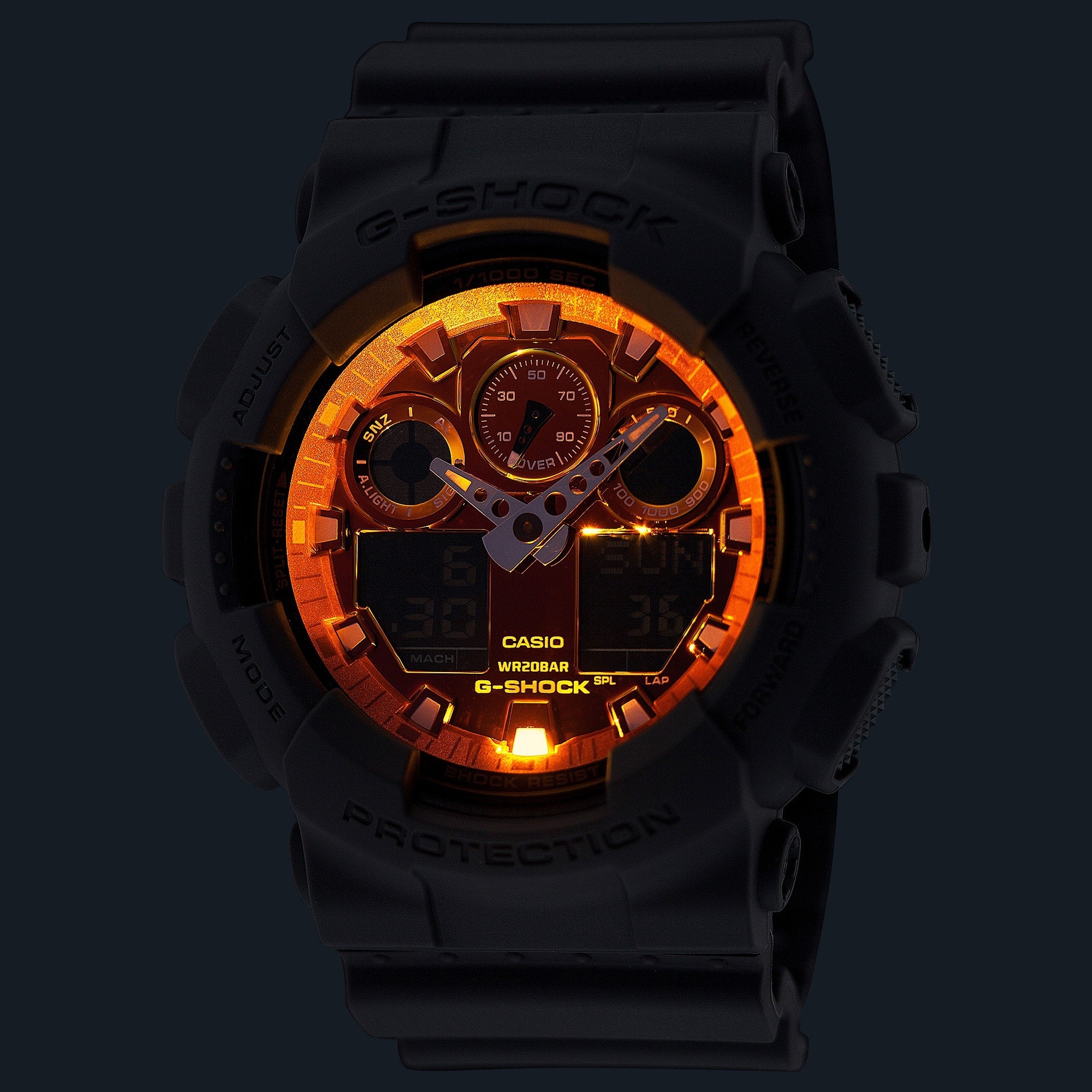 G - SHOCK - GA100FL - 8A - CASIO Australia