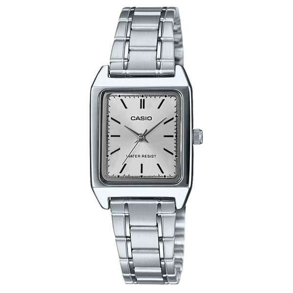 Casio silver analog watch on sale