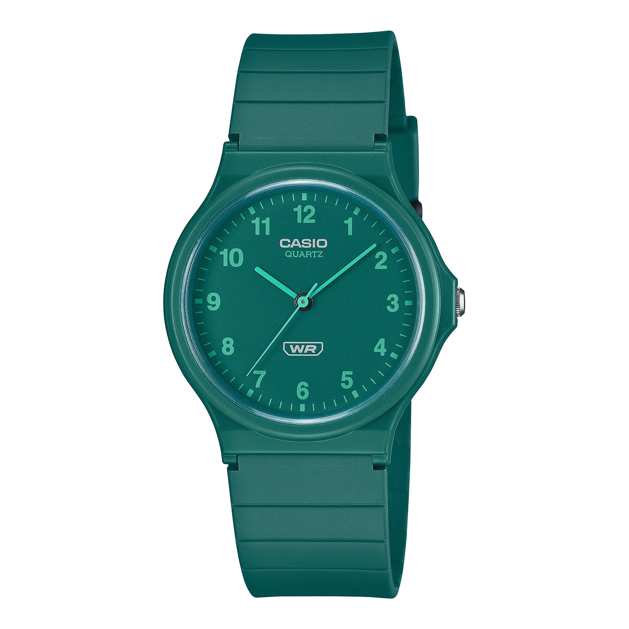 CASIO MQ24-3B Green Analogue Watch