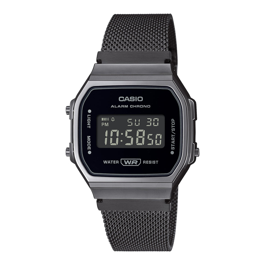 CASIO A168WEMB 1B Retro Classic Unisex Black Watch