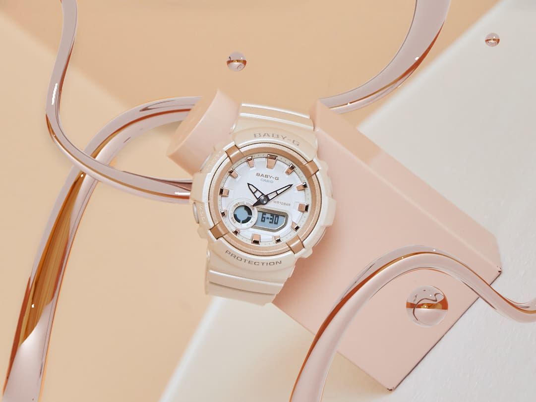 Baby g rose gold 2018 on sale