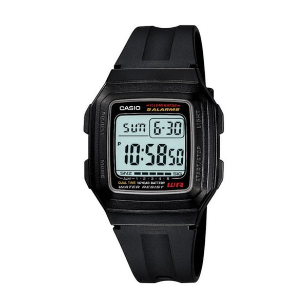 CASIO F201WA 1A Black Resin Digital Watch CASIO Australia