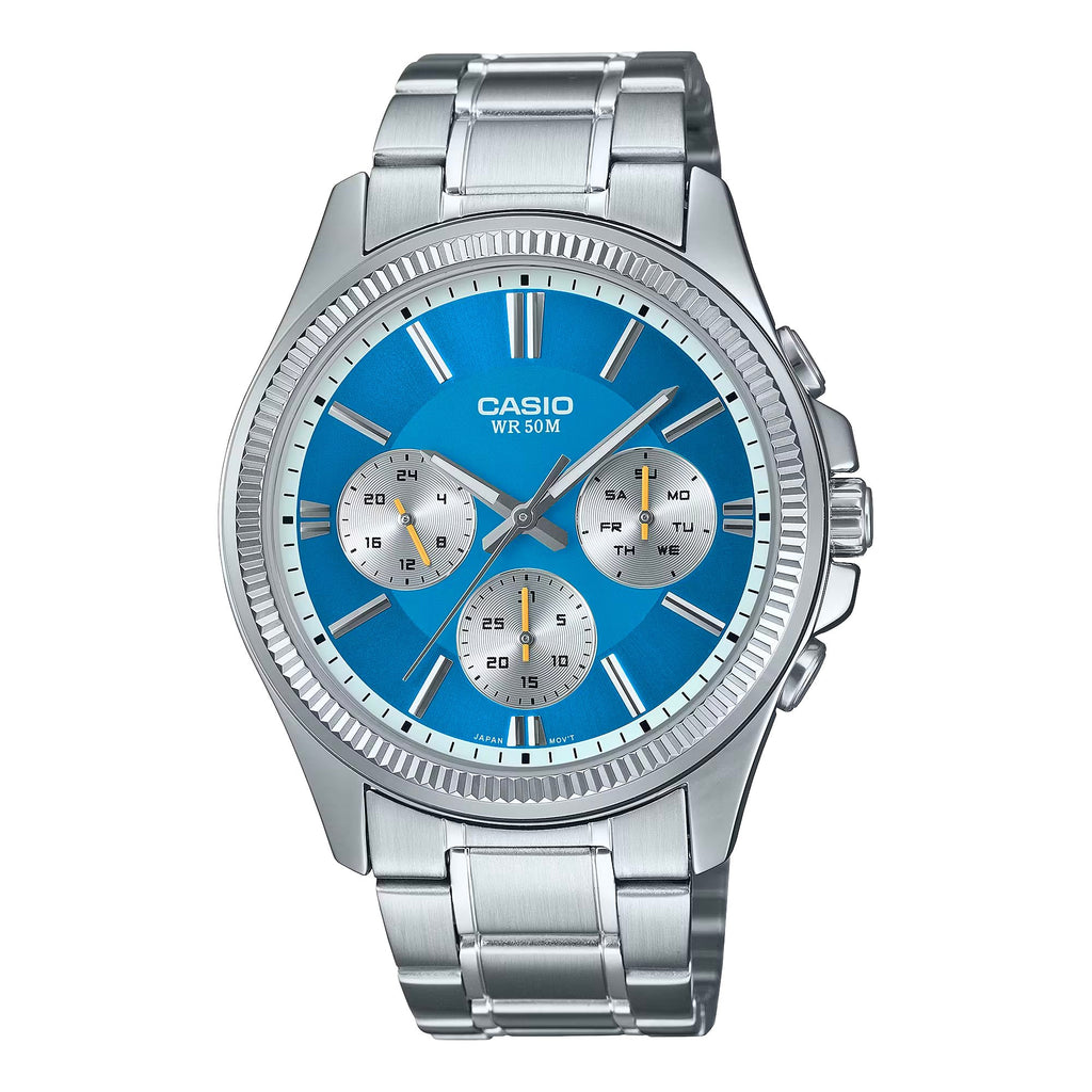 CASIO MTP1375D 2A2 Silver Stainless Steel Analogue Watch