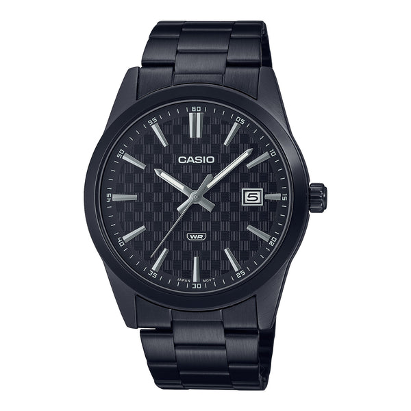 Black watch casio on sale